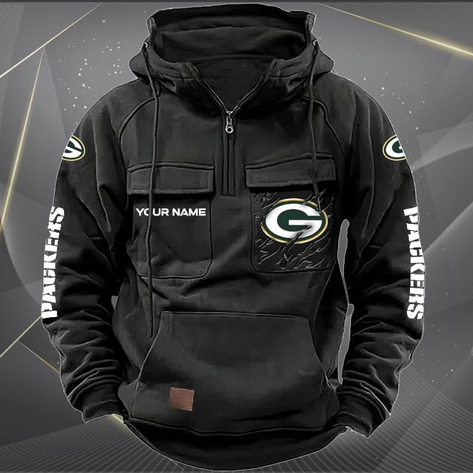 Green Bay Packerss Custom Vintage Cargo Hoodies, Fan Gift