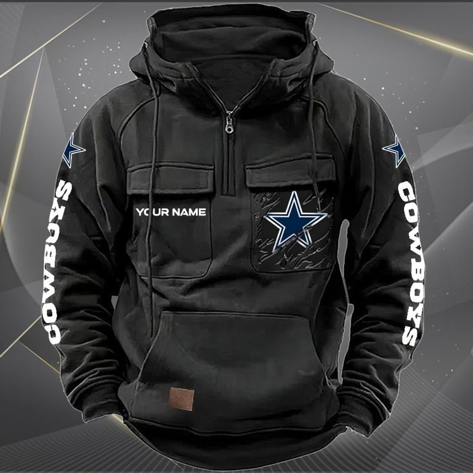 Dallas Cowboys Vintage Cargo Hoodies, Fan Gift
