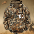 Philadelphia Eagle Custom Name Number Camo Huntin' 3D Cargo Hoodie