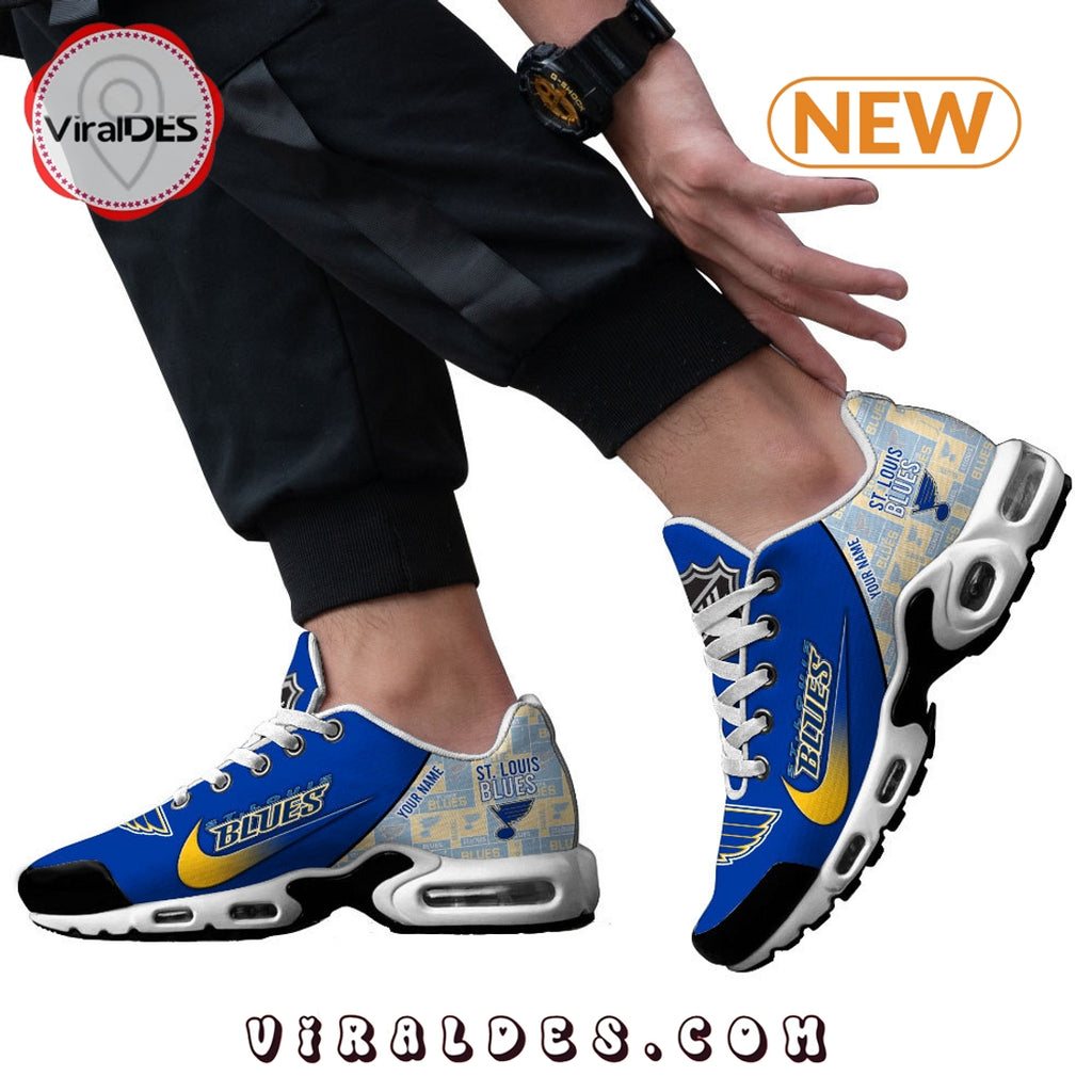 Custom St. Louis Blues New Seasion Air Max Plus Shoes