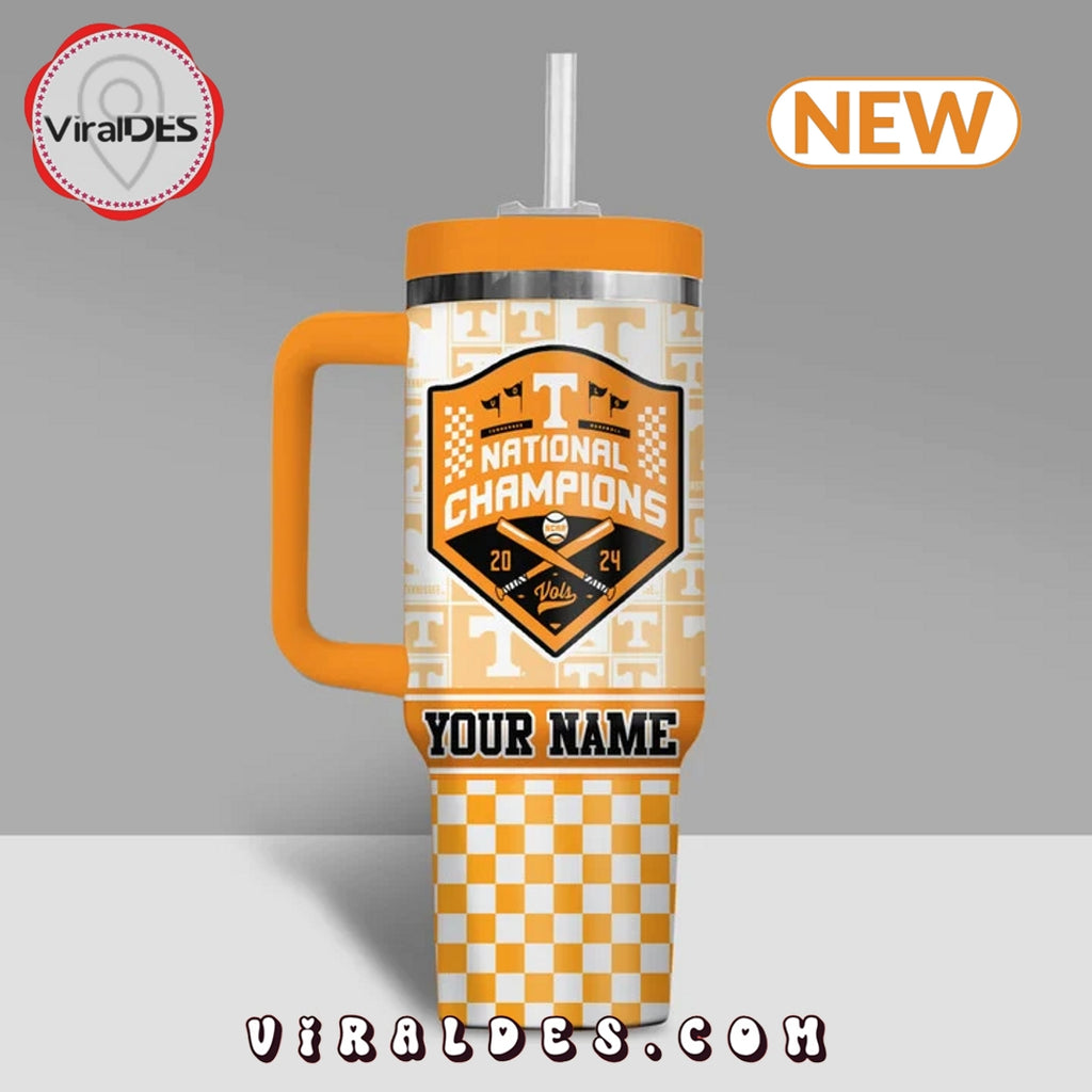 Custom Tennessee Volunteers Champions 40oz Cup Tumbler