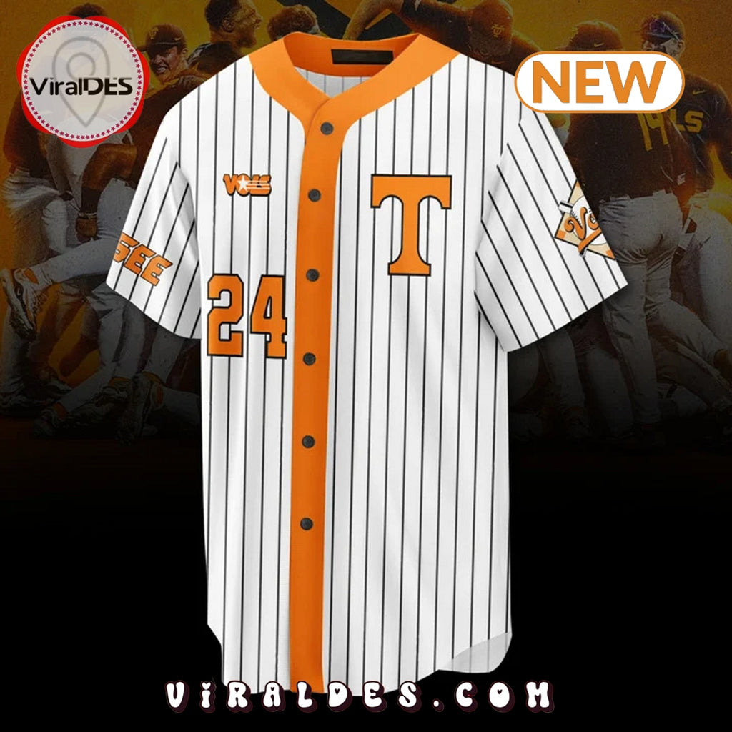 Custom Tennessee Volunteers Champions Baseball Jersey