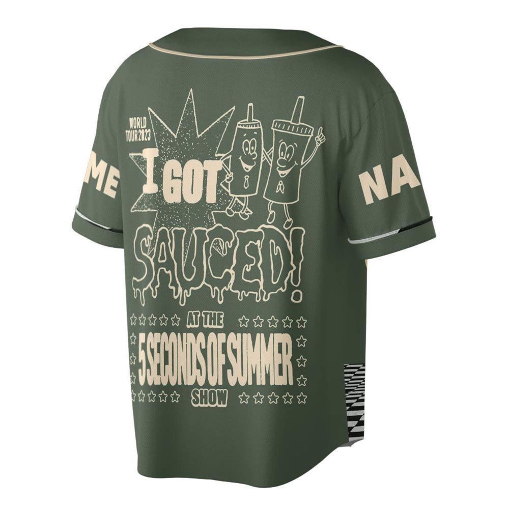 Customized I Got Sauce At The 5sos Show Baseball Jersey - lylyprint.com T-Shirts, Hoodie, Sweatshirt (Image 2)