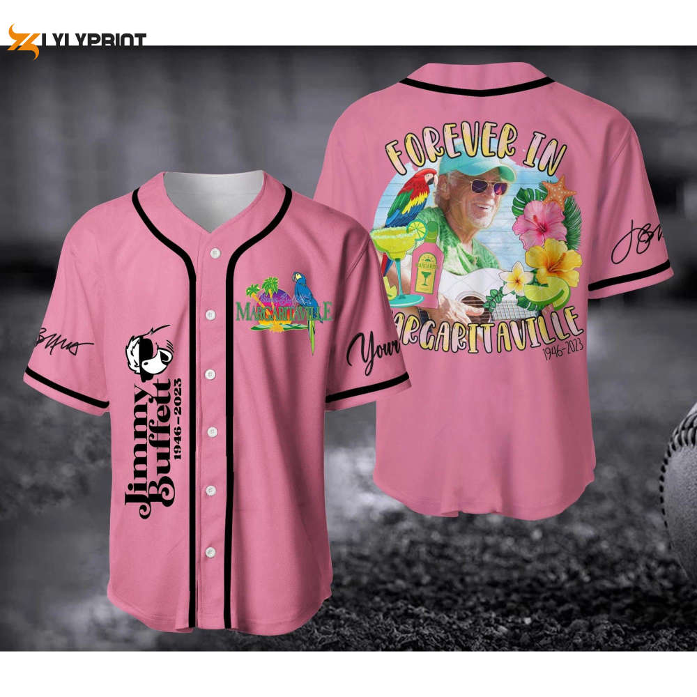 Customized Jimmy Buffett Forever In Margaritaville Baseball Jersey - lylyprint.com T-Shirts, Hoodie, Sweatshirt (Image 1)