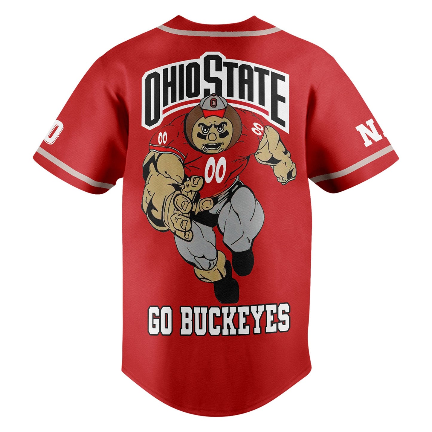 Customized Ohio State Fear The Buckeyes Baseball Jersey For Fans