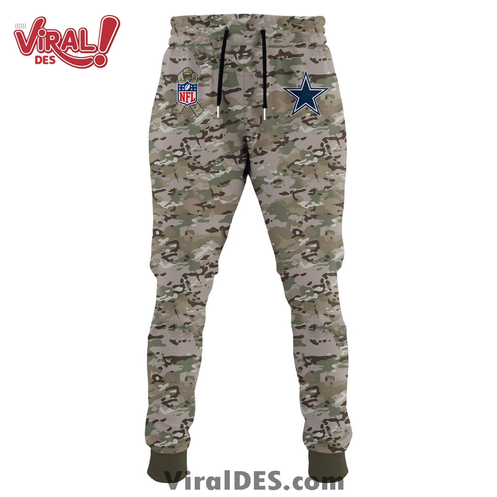 Dallas Cowboys 2025 Salute to Service Hoodie, Long Pants
