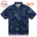 Dallas Cowboys Jungle Vibes Blue Hawaiian Shirt