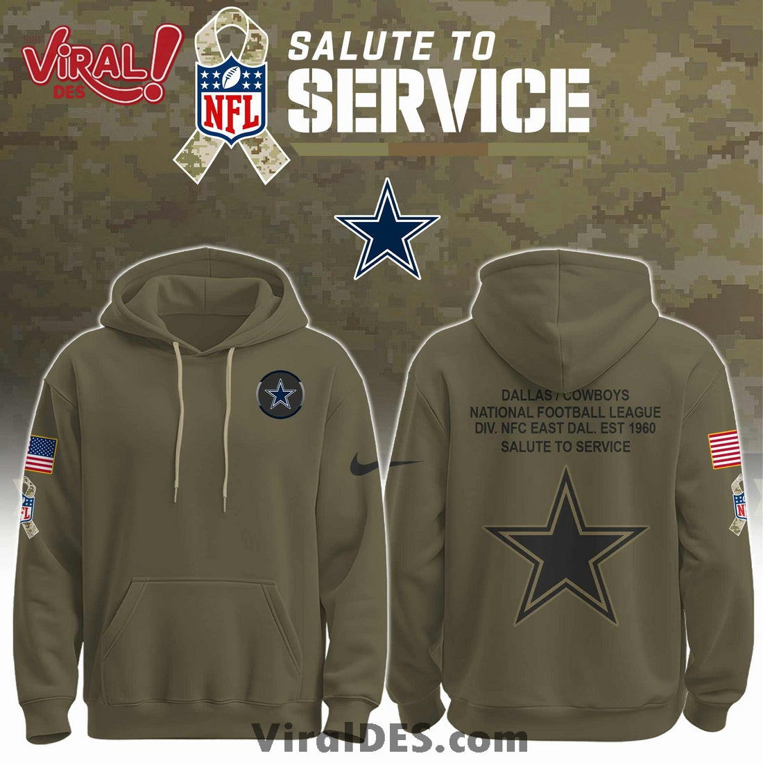 Dallas Cowboys Salute To Service Limited Edition Shirt