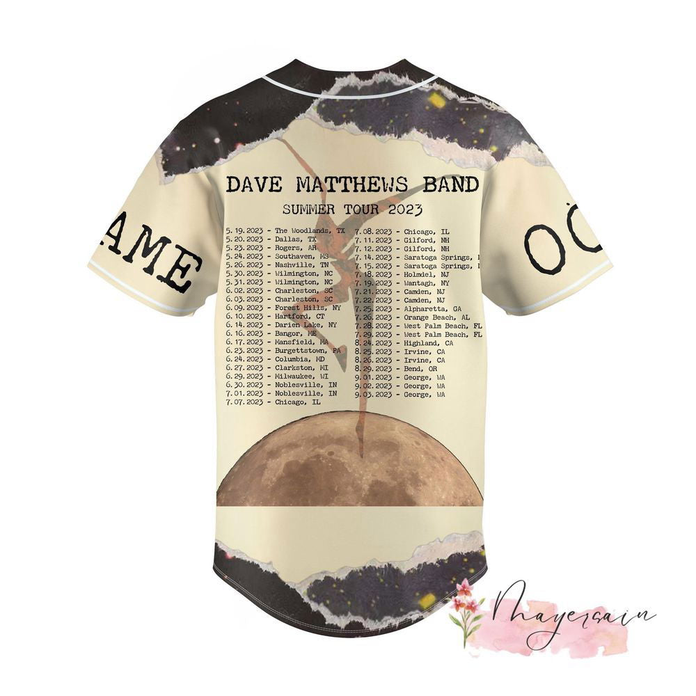 Dave Matthews Band Summer Tour 2023 Baseball Jersey - lylyprint.com