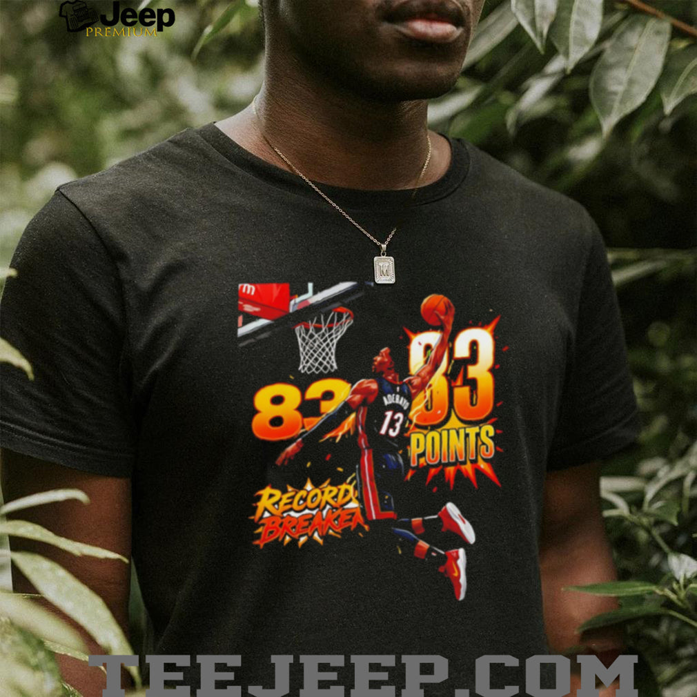 Bam Adebayo 82 Points Record Breaker Miami Basketball T Shirt