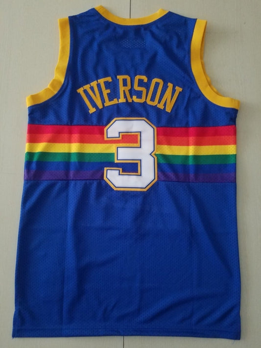 denver nuggets #3 allen iverson Nuggets 3 Retro s-xxl Style 1