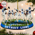 Detroit Lions 2024 Champions Christmas Ornaments