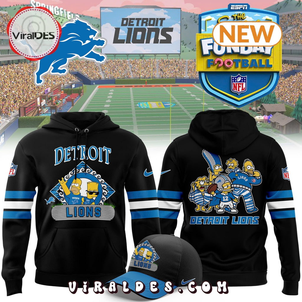Detroit Lions 2024 Simpson Funday Hoodie