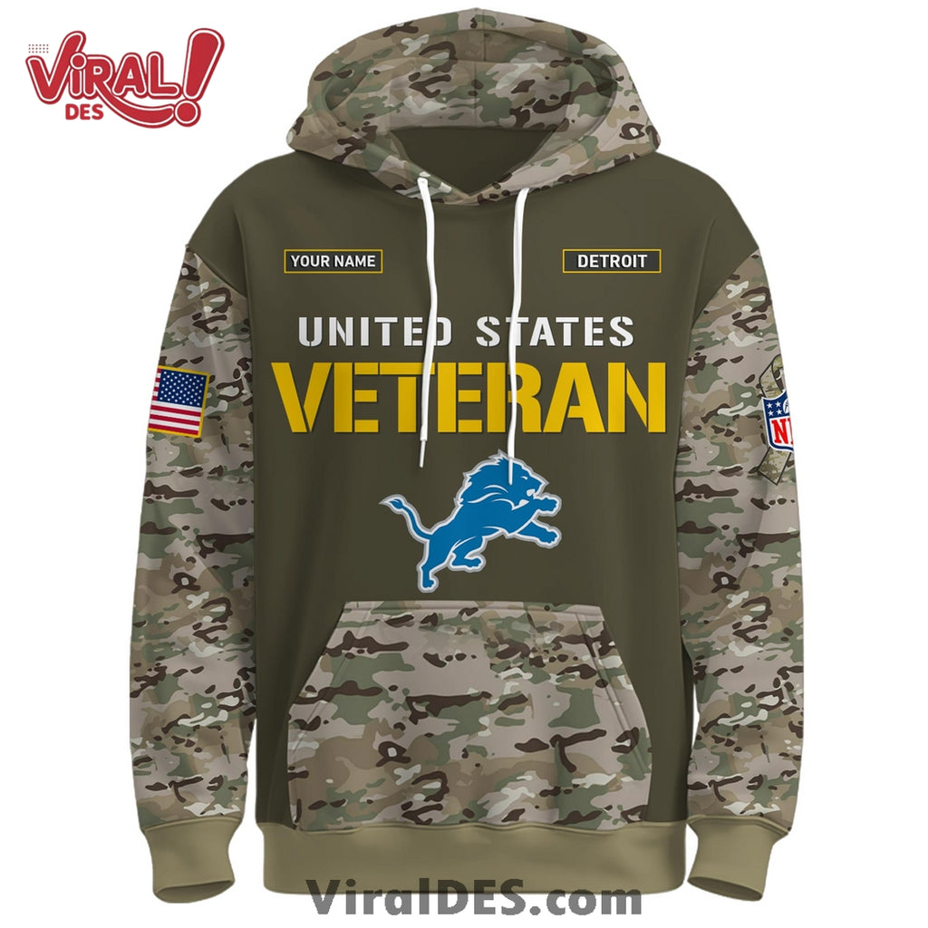 Detroit Lions 2025 Salute to Service Hoodie, Long Pants