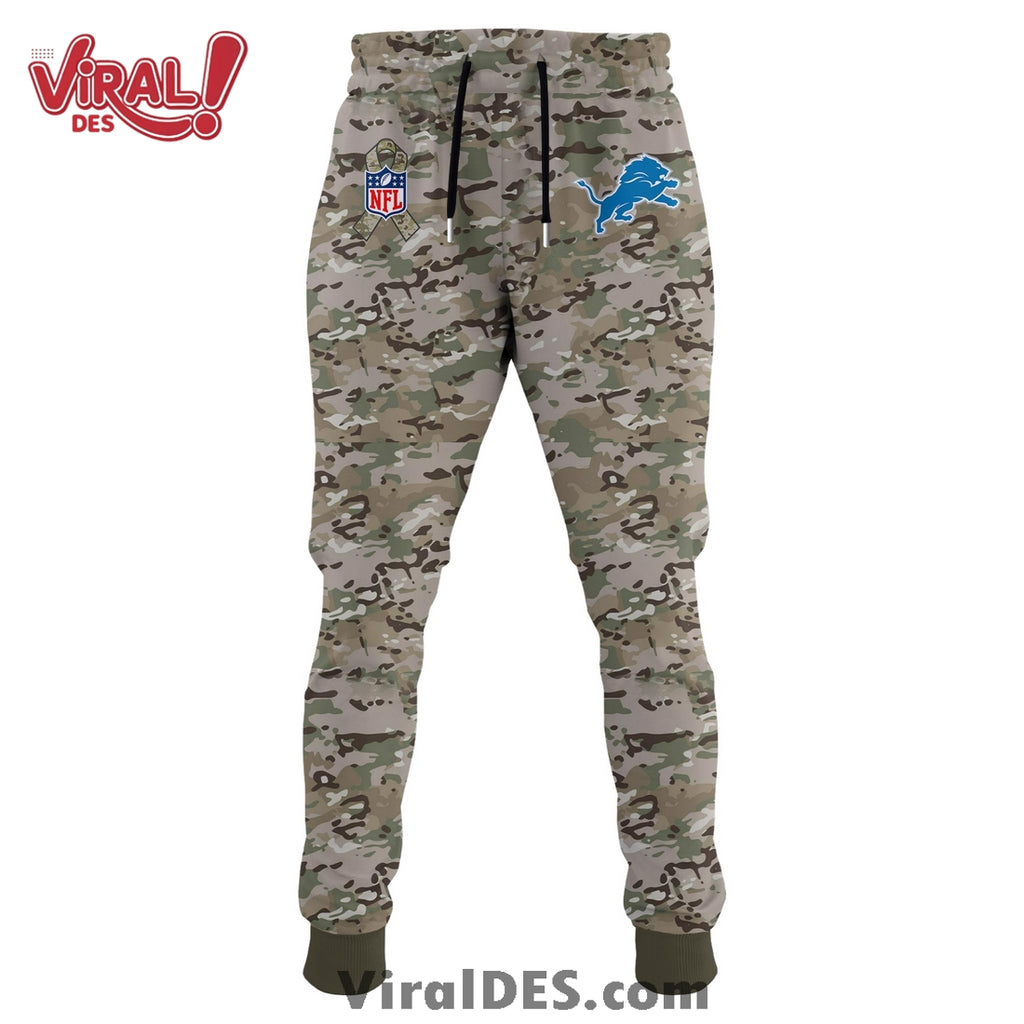 Detroit Lions 2025 Salute to Service Hoodie, Long Pants