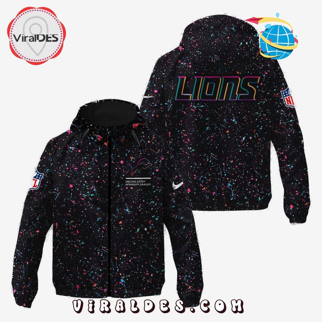 Detroit Lions Crucial Catch 2025 Windbreaker Jacket