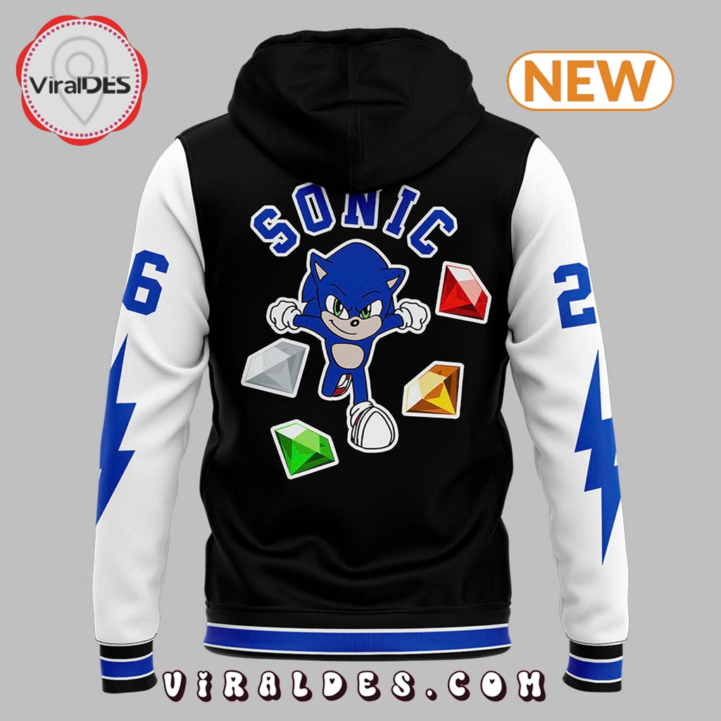 Detroit Lions Sonic x Knuckles White Hoodie