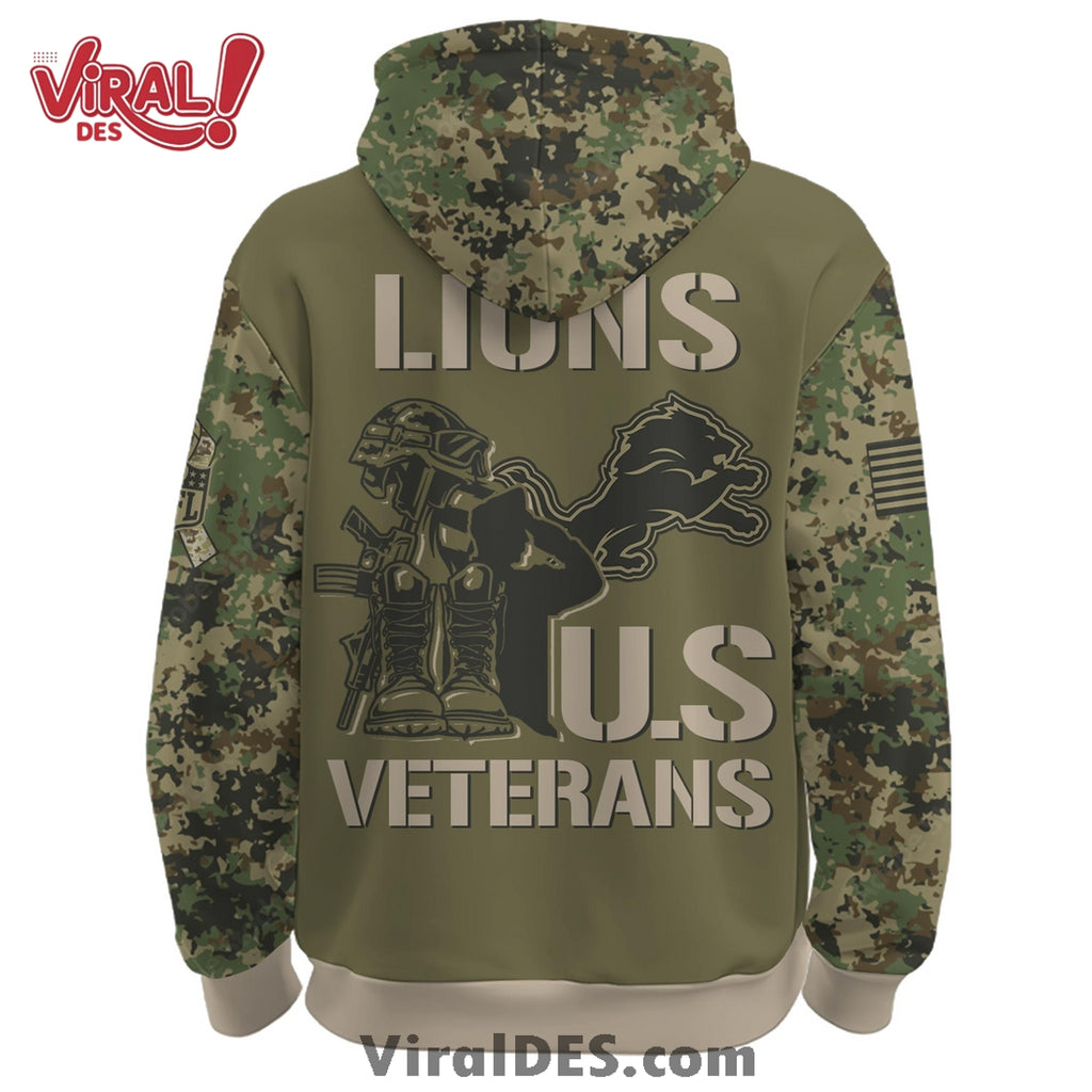 Detroit Lions Veteran Day 2025 Hoodie Limited Edions