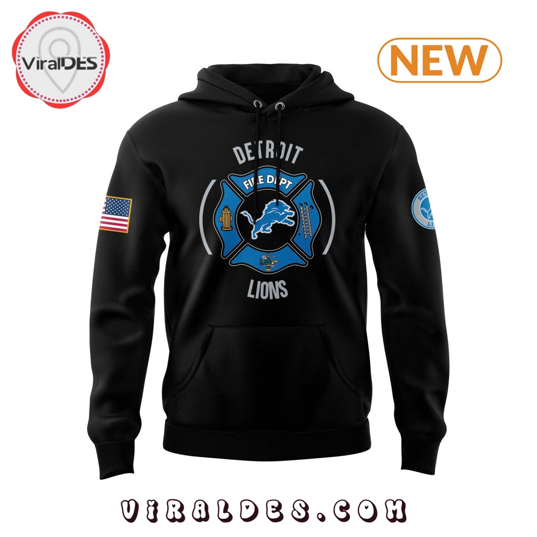 Detroit Lions x 2024 Firefighter Appreciation Hoodie
