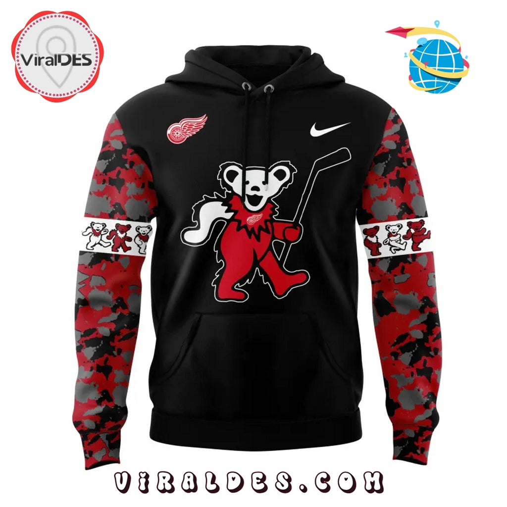 Detroit Red Wings Grateful Dead Night Hoodie, Long Pants