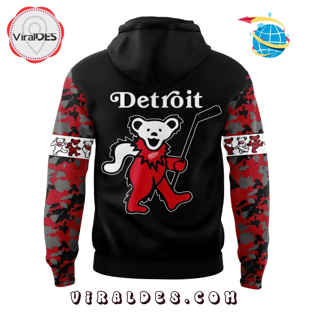 Detroit Red Wings Grateful Dead Night Hoodie, Long Pants