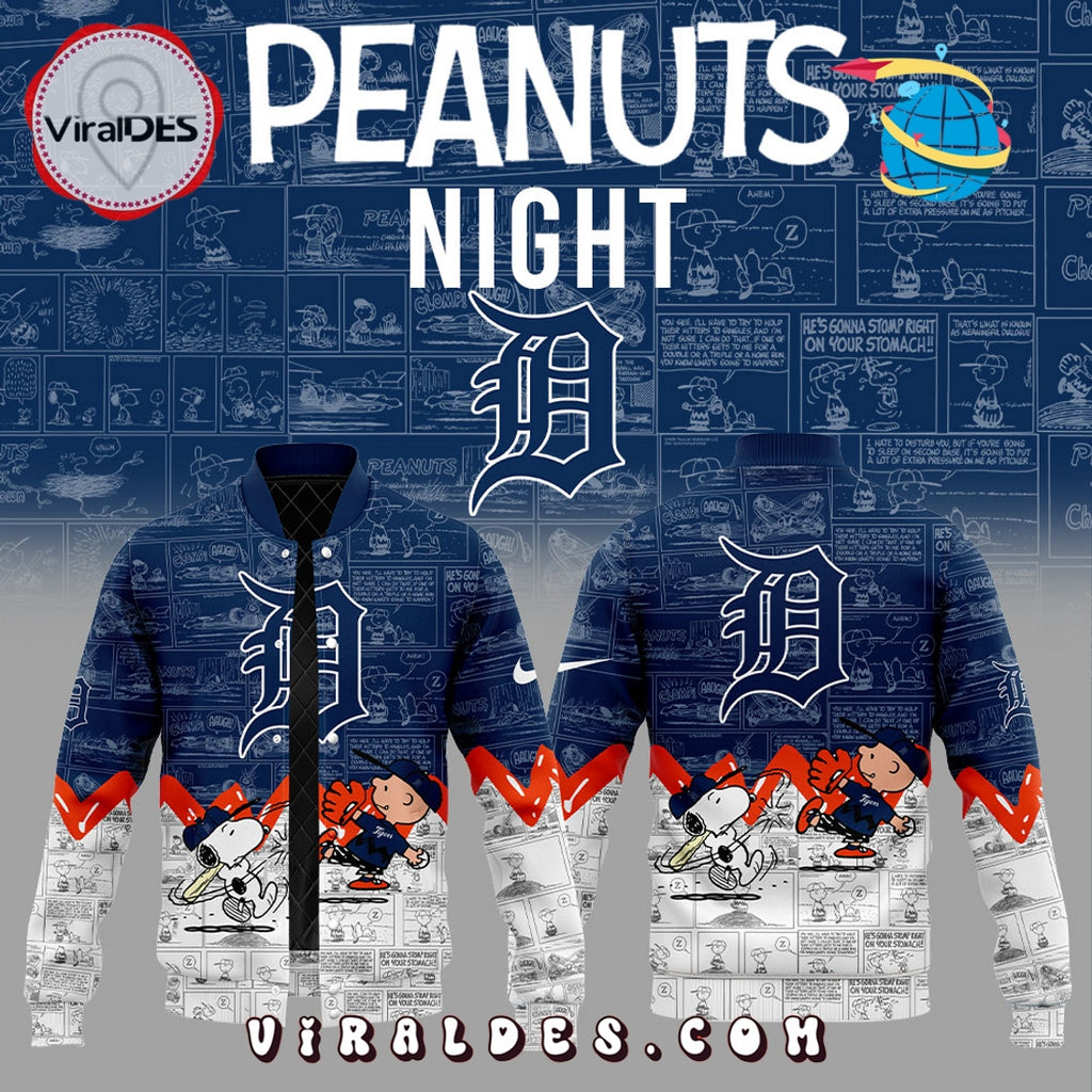Detroit Tigers 75th Anniversary of Peanuts Baseball Jacket