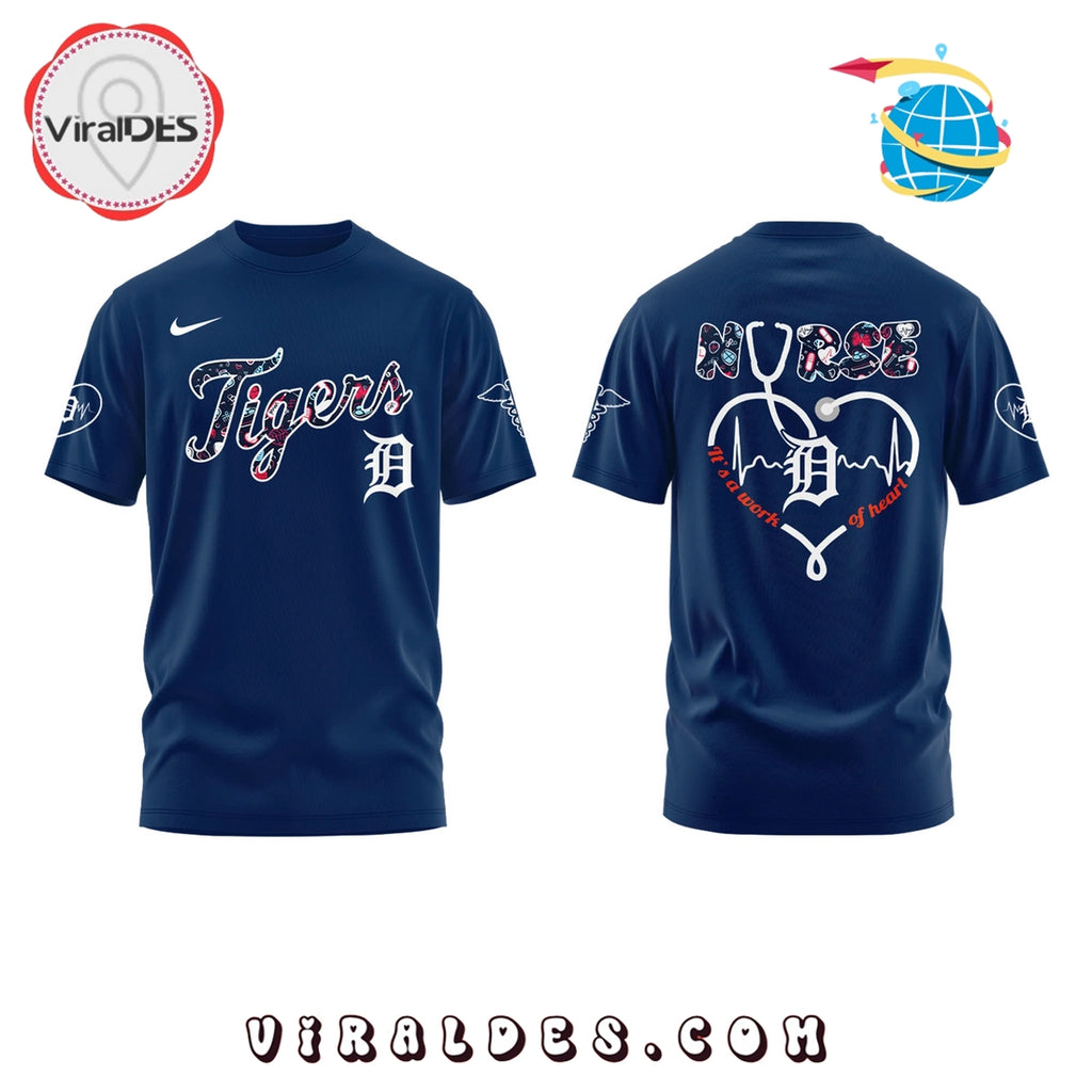 Detroit Tigers MLB Nurses Night Navy Hoodie