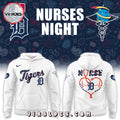 Detroit Tigers MLB Nurses Night White Hoodie