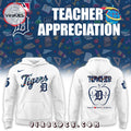 Detroit Tigers MLB Teacher Night White Hoodie, Long Pants