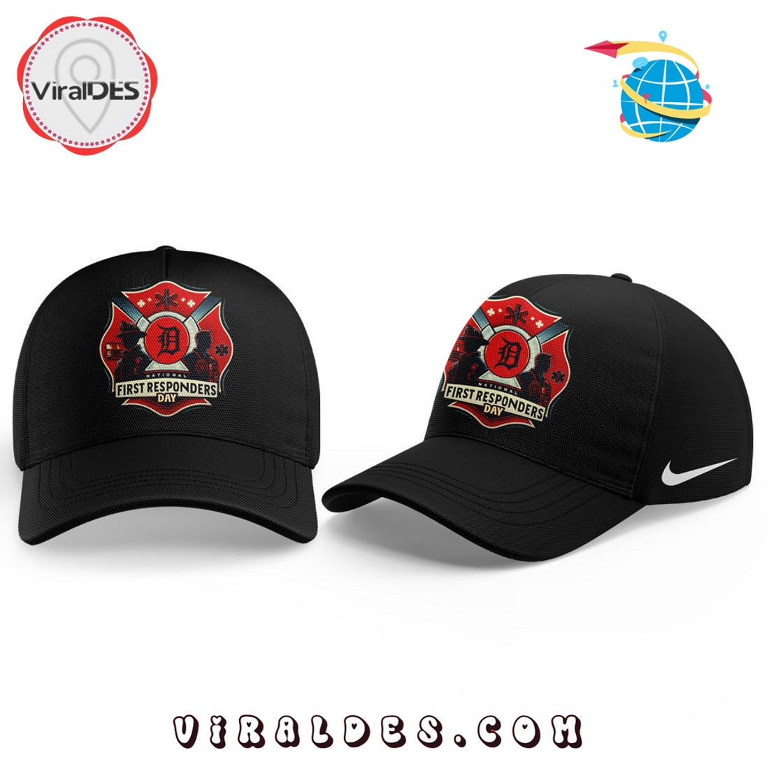 Detroit Tigers National First Responder Day Cap