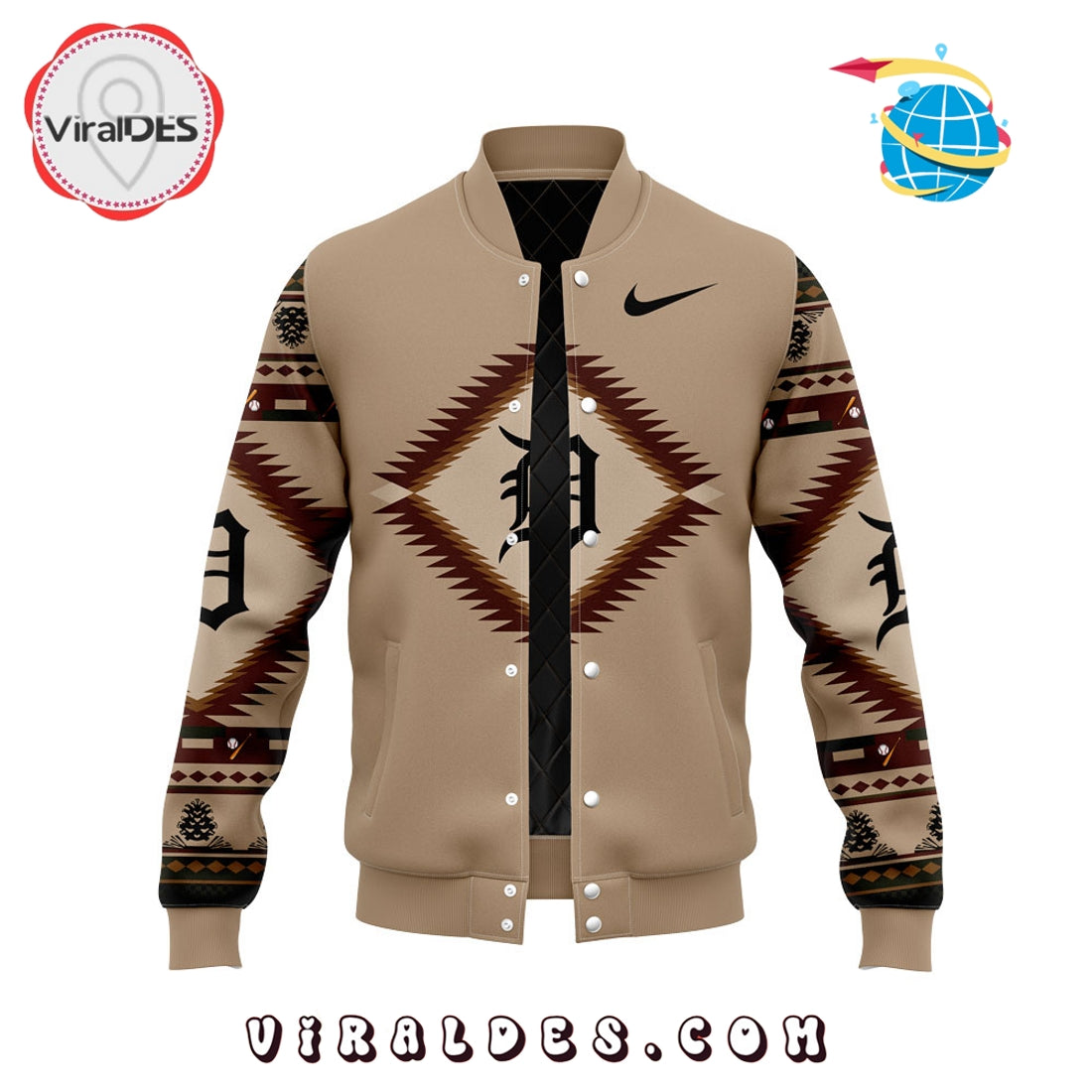 Detroit Tigers Native American Heritage 2025 Baseball Jacket