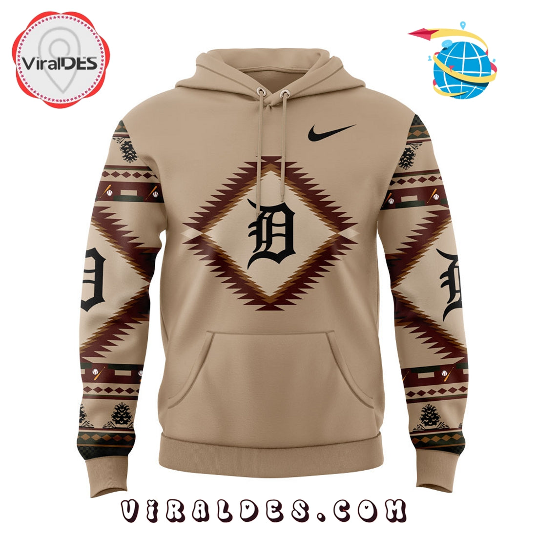 Detroit Tigers Native American Heritage 2025 Hoodie