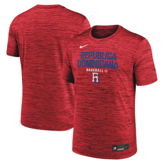 dominican republic baseball red 2026 world baseball classic velocity dri-fit