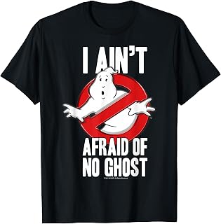 Ghostbusters Ain'T Afraid Ghost Text Unisex T-shirt, Sweatshirt, Hoodie (1)
