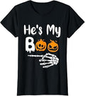 She'S Boo Matching Halloween Pajama Couples He'S Boo Unisex T-shirt, Sweatshirt, Hoodie (1)