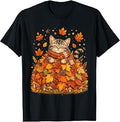 Pumpkin Season Autumn Kitten Lover Fall Cat Unisex T-shirt, Sweatshirt, Hoodie (1)