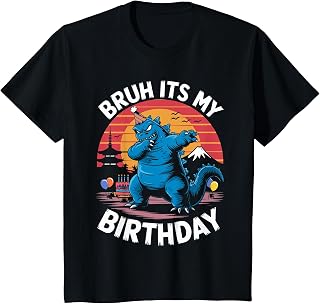 Kaiju Japan Monster Dinosaur Bruh Birthday Unisex T-shirt, Sweatshirt, Hoodie (1)