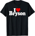 Love Heart Bryson Name Unisex T-shirt, Sweatshirt, Hoodie (1)