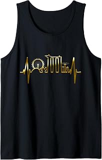 Singapore Skyline Heartbeat Asian Singapura Love Singapore Sleeveless (1)