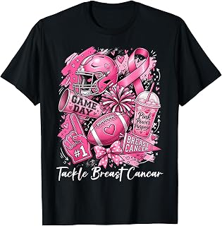Tackle Breast Cancer Awareness American Football Pink Ribbon (1)