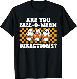 Halloween Teacher Fall-O-Ween Directions Spooky Unisex T-shirt, Sweatshirt, Hoodie (1)