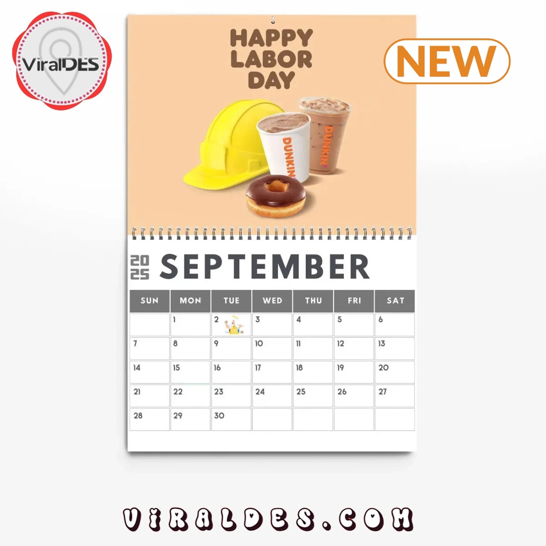 Dunkin’ Donuts In Love With Donuts 2025 New Year Calendar
