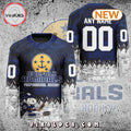 ECHL Norfolk Admirals Peanuts 75th Anniversary Hockey Jersey