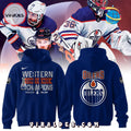 Edmonton Oilers 2025 Western Conference Champions Navy Hoodie