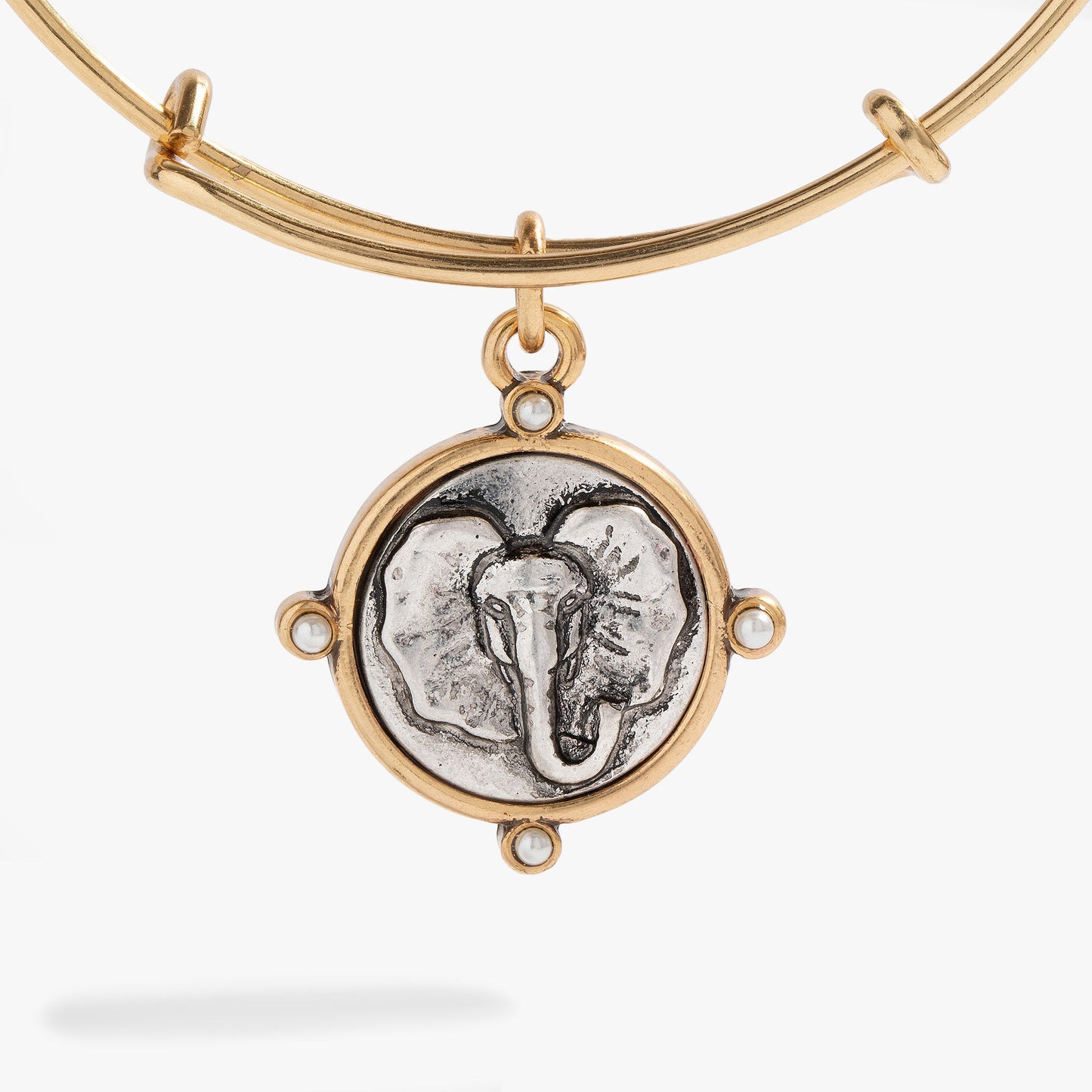 Elephant Charm Bangle