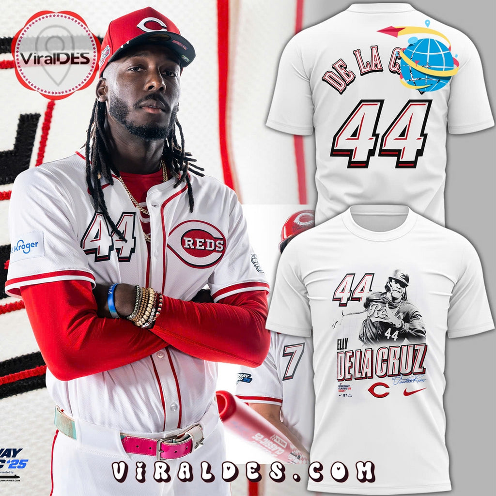 Elly De La Cruz 2025 MLB Speedway White Shirt