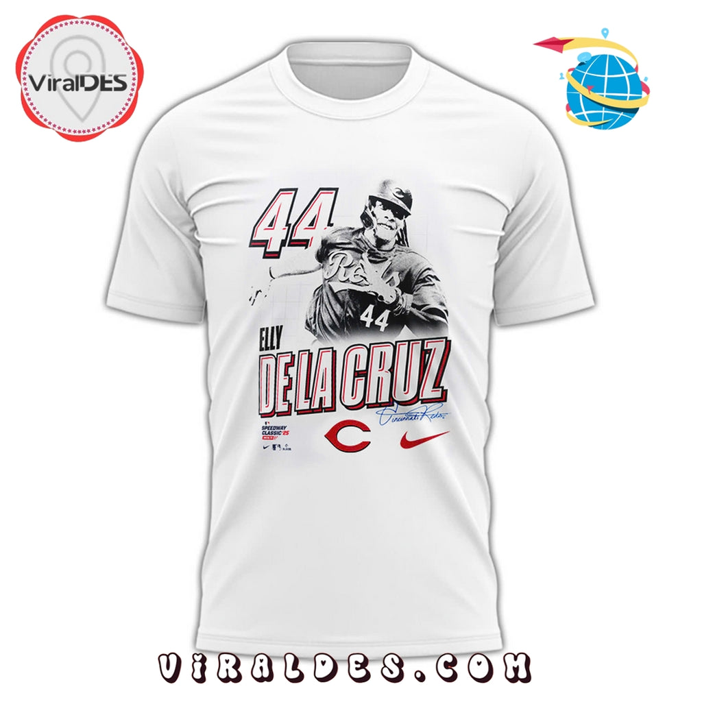 Elly De La Cruz 2025 MLB Speedway White Shirt