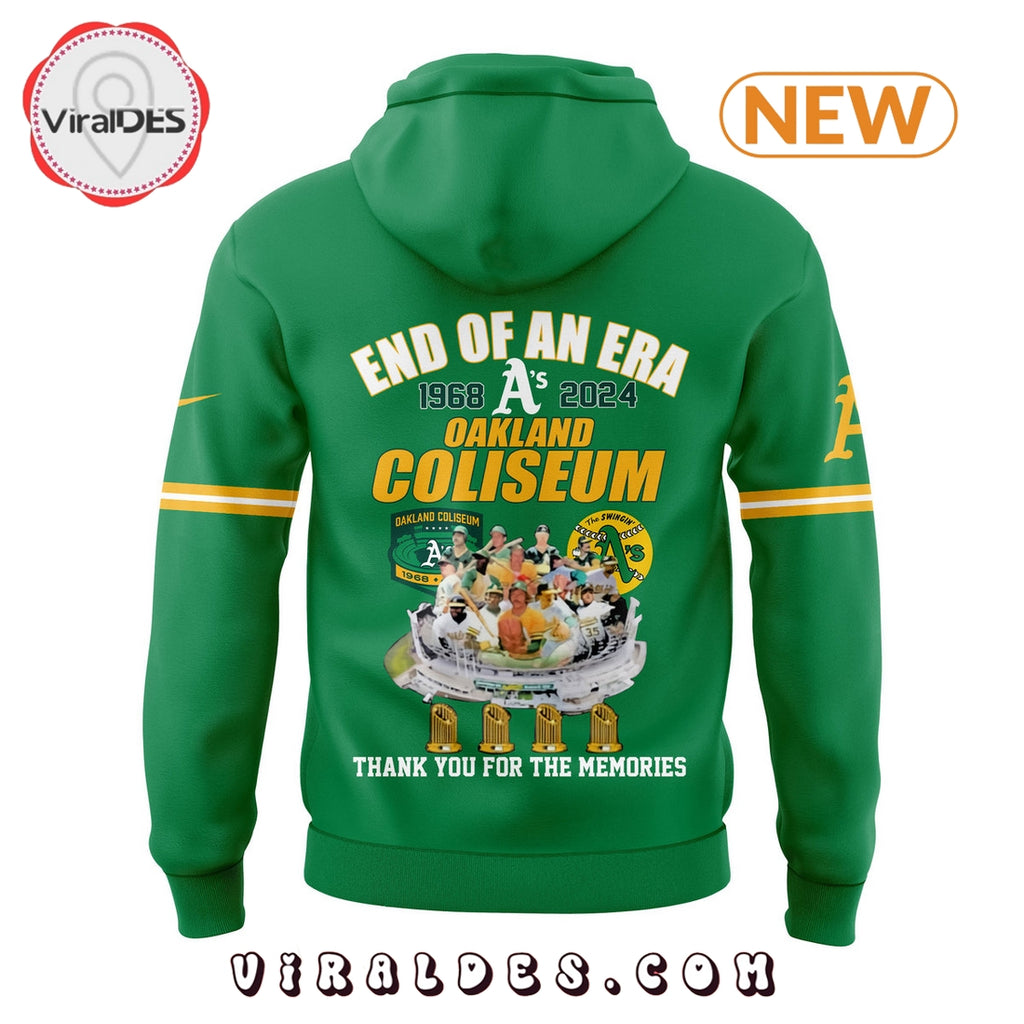 End Of An Era 1968 – 2024 Oakland Coliseum Hoodie, Jogger, Cap