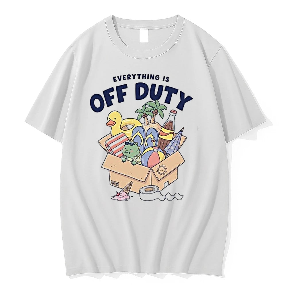 Everything Is Off Duty Cartoon Beach Vacation Items Box 0 1788238438 1vpgfl Tshirts Sweater