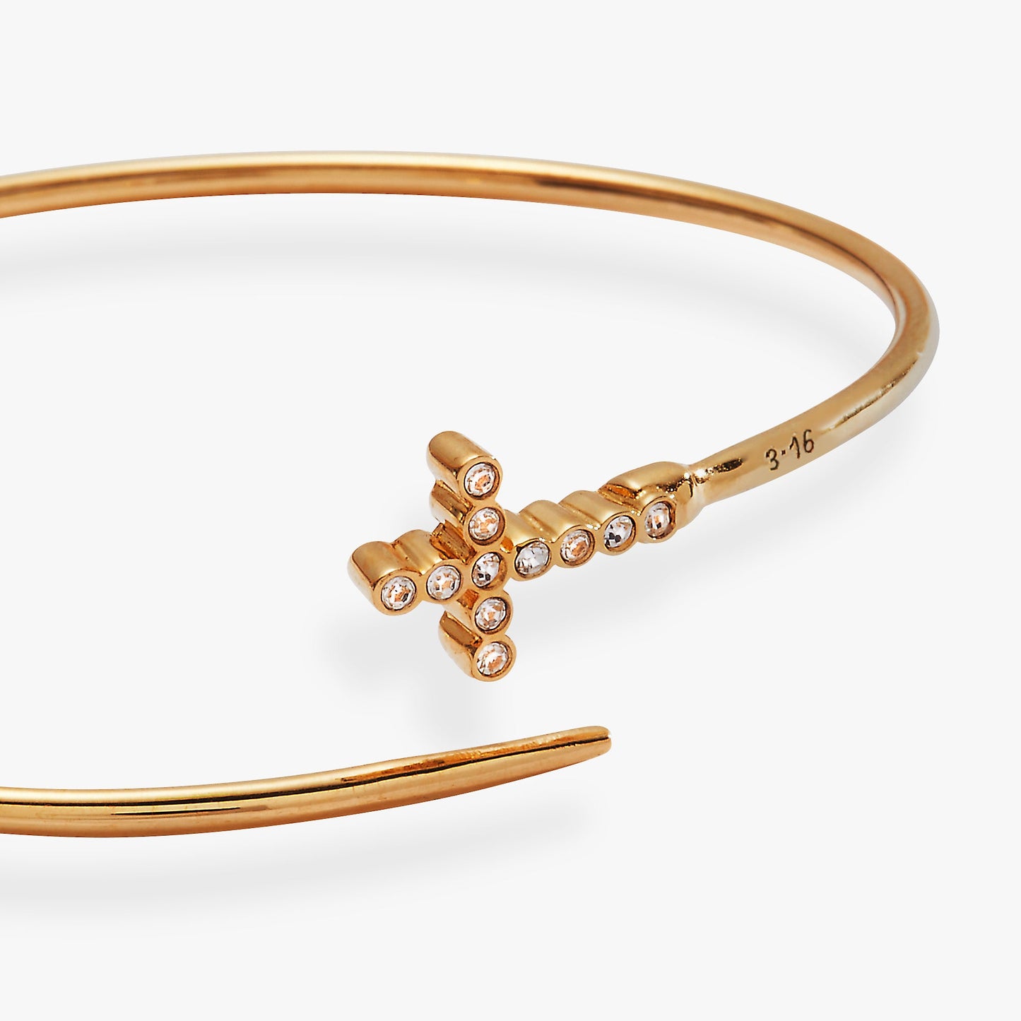 Faith Bespoken Cross Cuff